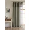 Adjustable Voile + 8 Clip Rings 140 X 270 Cm Boucle Effect "Elda" The Thread of Ariadne - Khaki