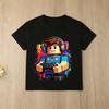 Roblox Themed Kids T Shirt Boys Girls Fashion Game Character Print Cotton Short Sleeve Tees for Everyday Play