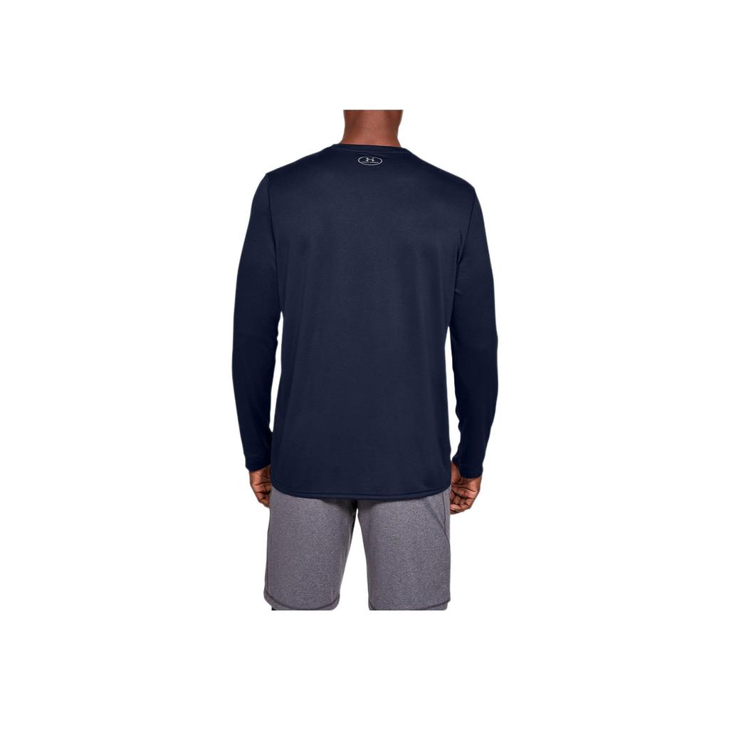 Under Armour Casual Sports Logo Crew Neck T-Shirt Men Tops Navy-Blue 1305776-410