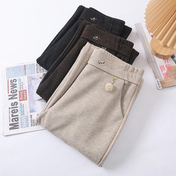 2026 Spring Stylish High-Waisted Straight-Leg Pants for Middle-Aged Women: Versatile Casual Pants for Spring & Autumn
