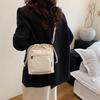 Drawstring bucket bag women's 2025 spring new fashion versatile canvas messenger bag niche design shoulder bag