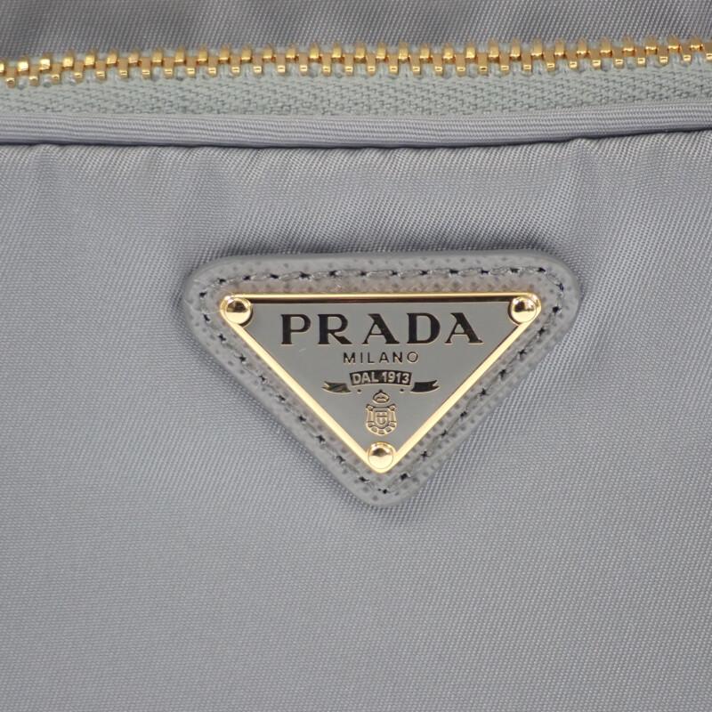 Prada 1BH038 2WAY Bag Gray Nylon/leather Women