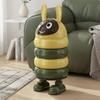 Cute Hare Trash Bin Decorative Cartoon Waste Bin with Lid Push Top Waste Basket Easy To Clean Household Accessory for Children