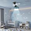 Solar Powered 360 Rotating Airplane Ornament - Car Dashboard Decor with LED Lights for Interior Styling