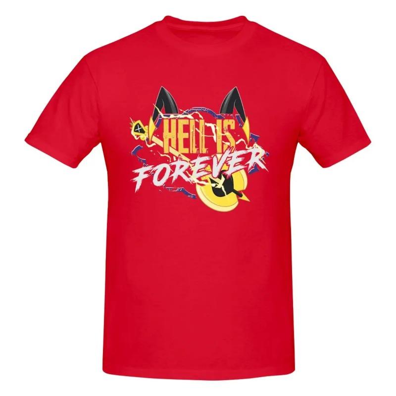 Hazbins Hotels Adam Hölle Ist Für Immer Herren T-Shirts Neuheit T-Shirt Kurzarm T-Shirt Reine Baumwolle Übergröße Kleidung Shirt