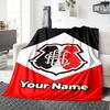 Name Custom Santa Cruz Print Flannel Blanket High Quality Warm Comfortable Cover for All Seasons Perfect for Gifts Home Decor