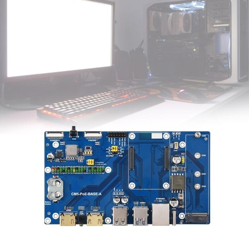 Compute Module 5 Expansion Board Supports M.2 NVMe Solid Disk and Type C Power Supply Enhances Performances