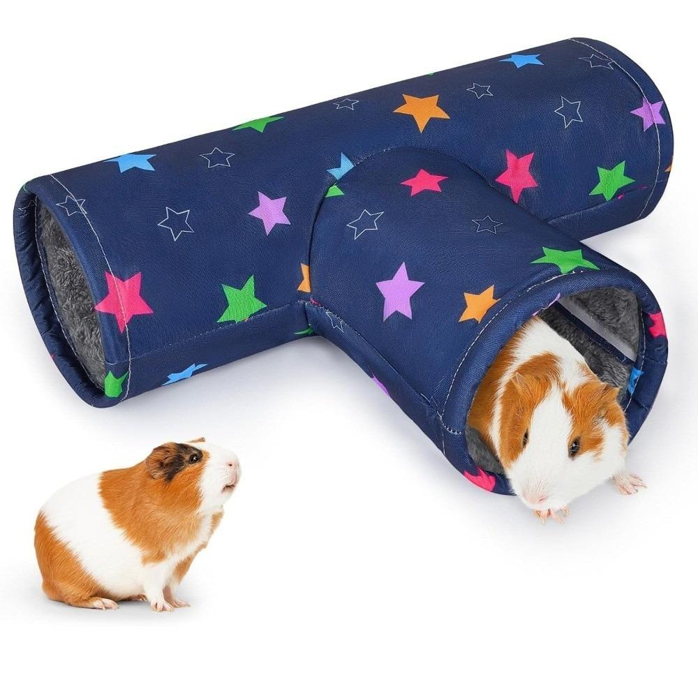 Warm Guinea Pig Tunnel House Thickened Pet Collapsible Tube Toy  Playtime Activity