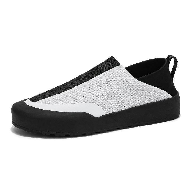 Summer New Mesh Breathable Outdoor Casual Shoes Men's Foot Cover One Pedal Lazy Can Step On the Heel Sports Men's Shoes