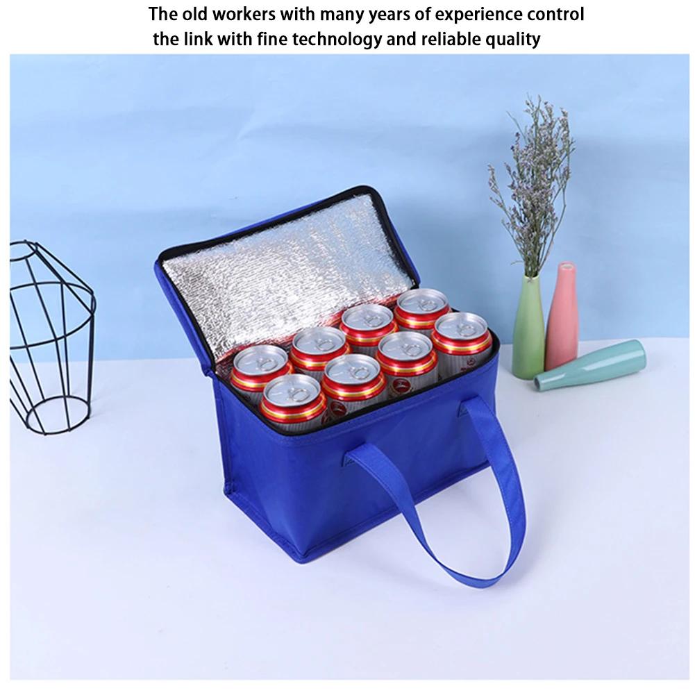 Insulated Thermal Cooler Bag Drink Storage Large Chilled Bags Cool Lunch Foods Lunch Box Zip Picnic Tin Foil Food Panier Repas