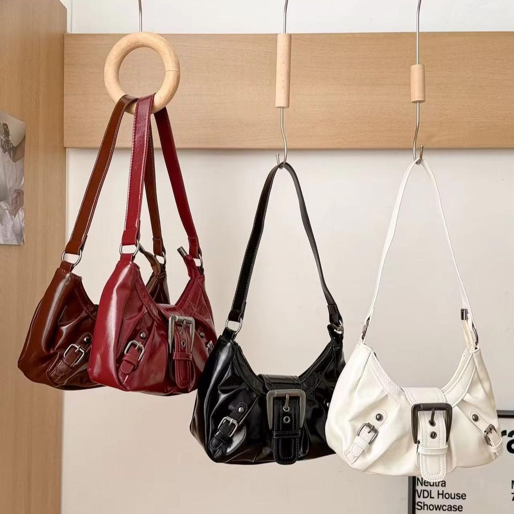 Borsa a Spalla Hobo Pieghettata Stile Retro Y2K per Donna in Offerta Speciale Stile Maillard Borsa Sottobraccio Pochette Borse a Mano per Viaggio Lavoro Shopping