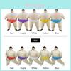 Zabawny i ekscentryczny nadmuchiwany kostium zapaśnika sumo idealny na imprezy i cosplay