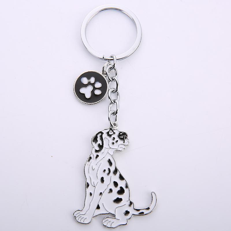 Cute Dog Keyring Gifts Fashionable Animal Charms Small Accessories Car Keyrings and Bag Charms