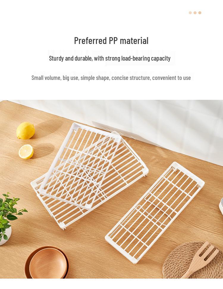 Foldable Multi-Tier Kitchen Organizer Rack