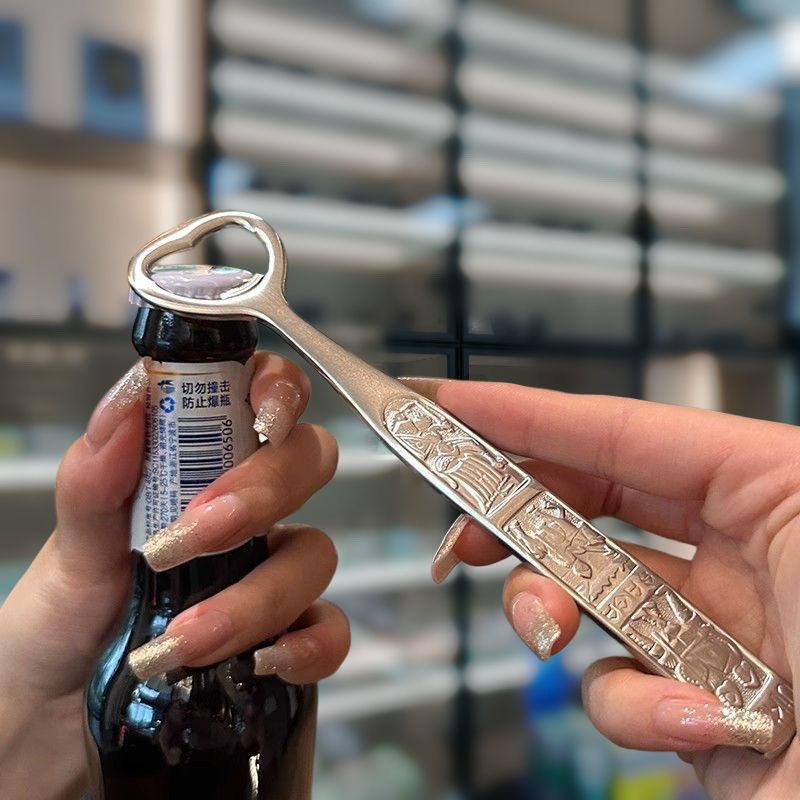 Stainless steel beer bottle opener, creative and personalized ins bottle opener, cap opener, bar tool