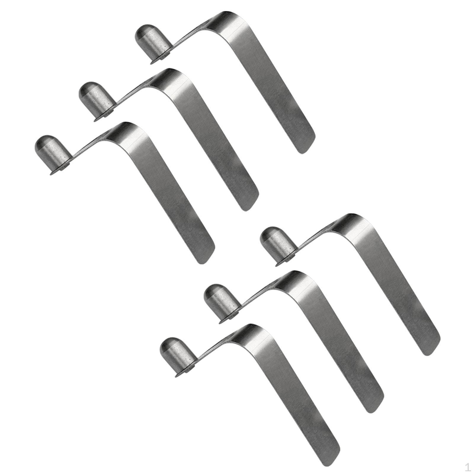 

6 Pack Kayak Paddle Spring Clips, Single Snap Locking Clip, Tent Pole Positioning Buckles, Pins 8mm