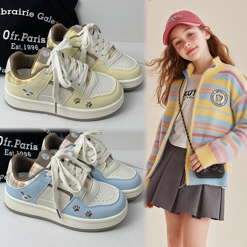 Platform white shoes women's new autumn and winter super fire board shoes children's shoes versatile and lightweight student bread shoes