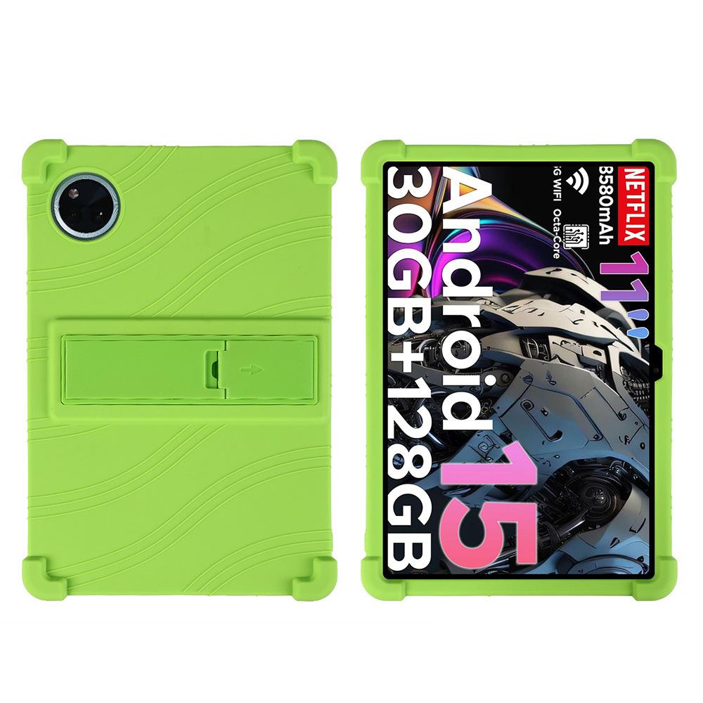Silicone Case for DOOGEE Tab A9 Plus A9 Pro Plus 11 Inch Tablet Shockproof Protective Cover with Kickstand TPU Full Body