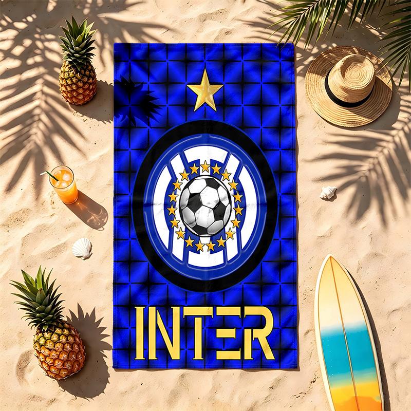 FC Internazionale Milano (5) Theme Beach Towel Sand Resistant Soft And Comfortable Suitable For The Pool Camping Yoga And Diving A Travel