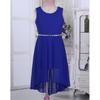 Kids Girls Sequins Chiffon High-low Pageant Wedding Bridesmaid Summer Party Flower Girl Knee Length Dress