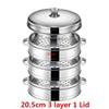 Stainless Steel Steamer fish steamed stuffed bun Rack Kitchen Tools Multilayered Insert With Holder instant pot steamer basket