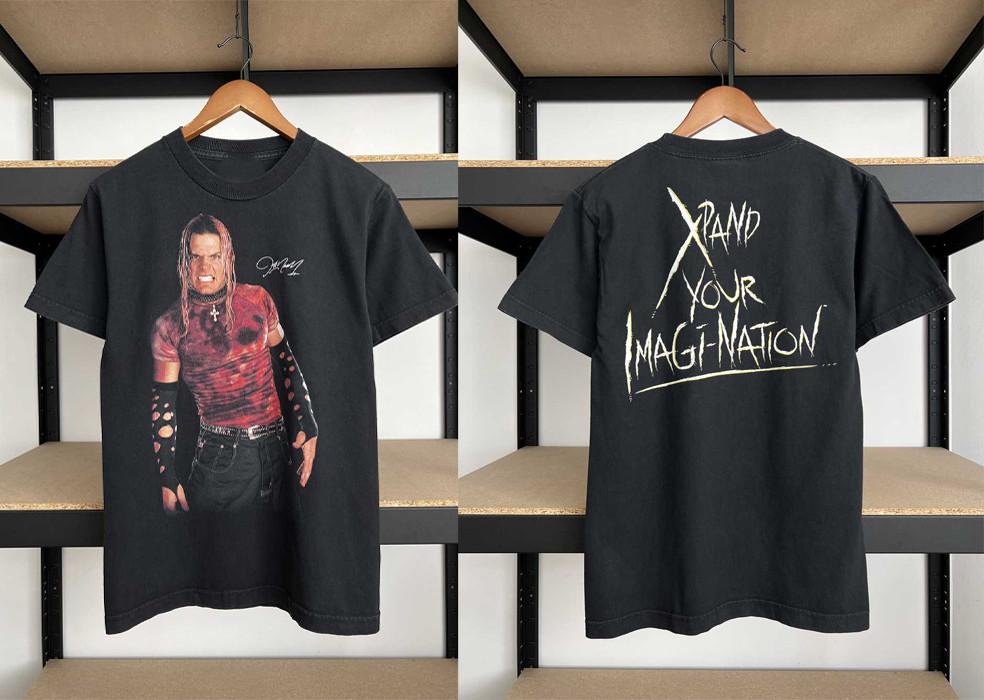 

2 Sides Jeff Hardy Wrestling Black Cotton For Men Shirt All Size S5XL Unisex T-Shirt S