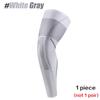 1 Pc Full Leg Compression Sleeve Long Knee Pads, Sports Uv Leg Brace With Anti-Slip Silicone Strips, Running Basketball Football