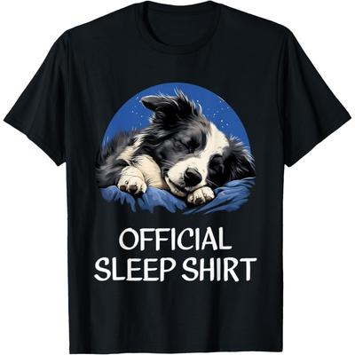Official Sleep Shirt Border Collie Nightshirt Pajama T-Shirt