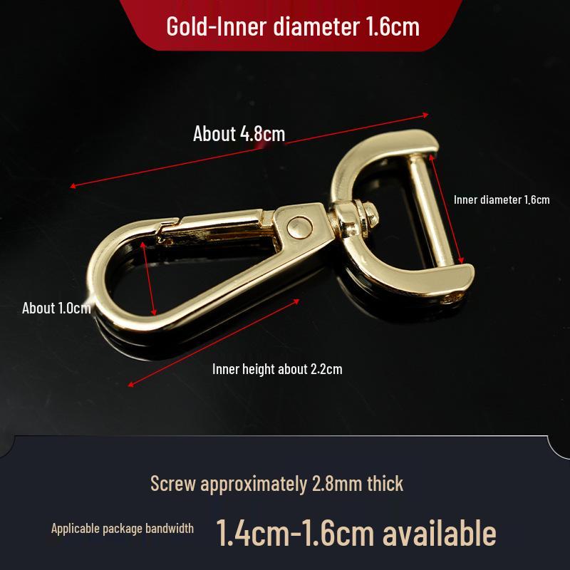 

Detachable Metal Screw Hook for Bag Straps - Locking Backpack Accessory Quantity: 1