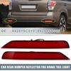 ABSOPRO Rear Bumper Fog Brake and Tail Lights Red Compatible with Suzuki Forster Red Set of 2 Reflectors, (84281SC010, 84281SC000), LEDs, (2009-2018),