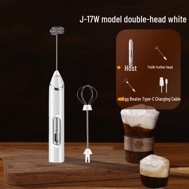 Portable Rechargeable Handheld Electric Milk Frother & Coffee Mixer