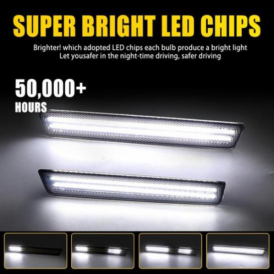 LED Marker Side Light For 2015- Challenger Dodge Dynamic Amber White Red Kit