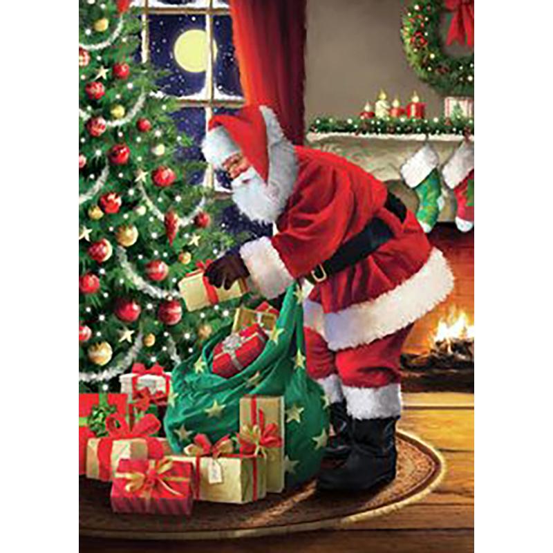 DIY Santa Claus 5D Diamond Painting Full  Round Drill Christmas Diamond Embroidery Mosaic Home Decor Wall Art