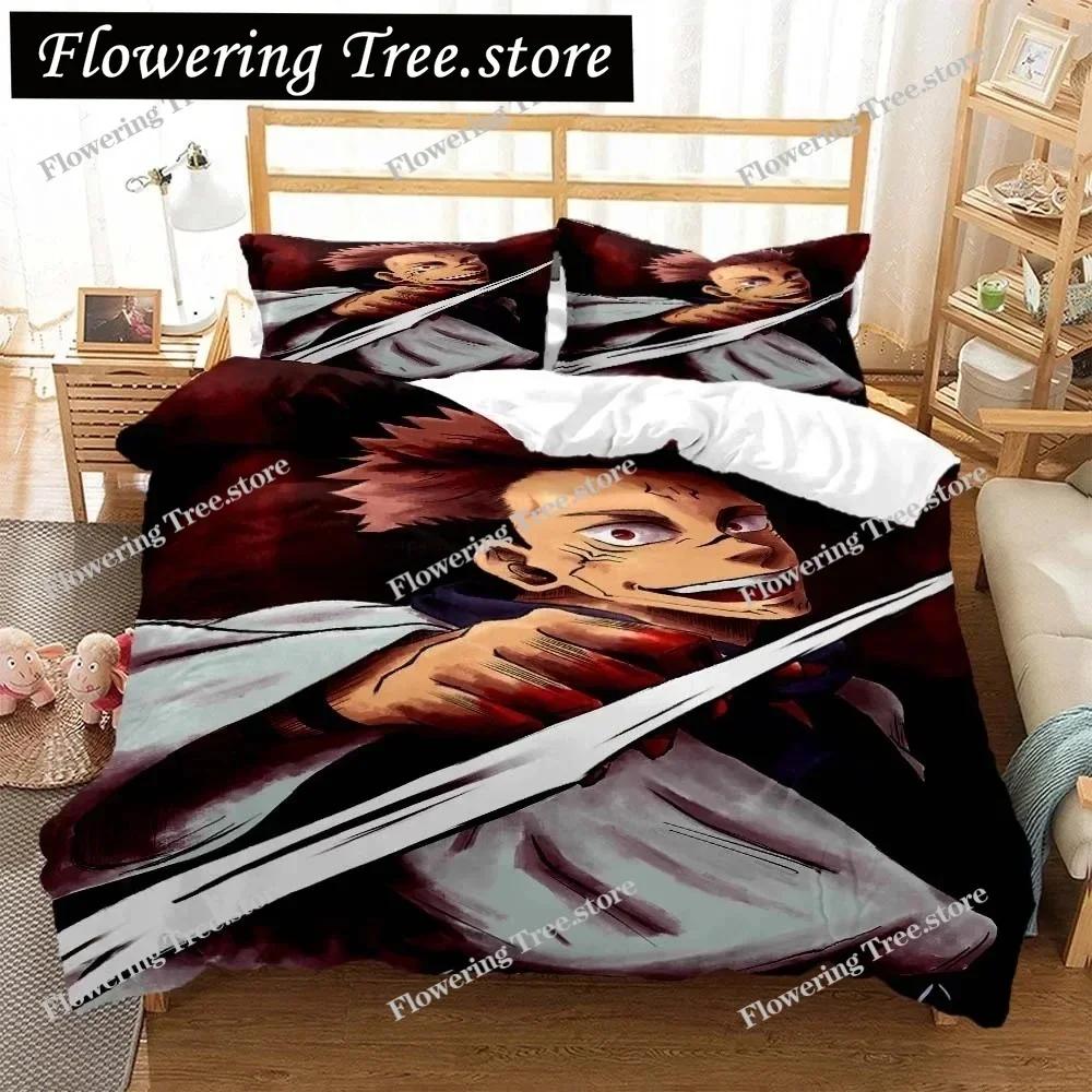 Jujutsu Kaisen Digital Print Polyester Bedding Sets Covers Boys Duvet Cover Set For Teens Bedding Set 025