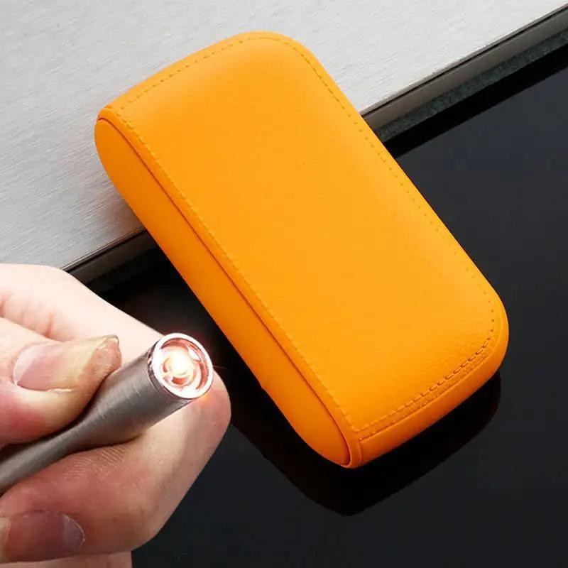 A faux leather lighter pack for men's exquisite gift pack, not including a lighter