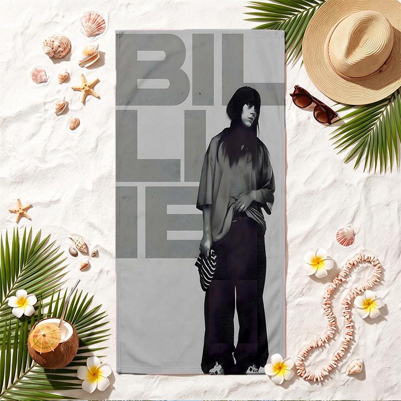 Billie eilish Soft Beach Towel Stylish Beach Pool Towel for Summer Seaside Vacation Travel
