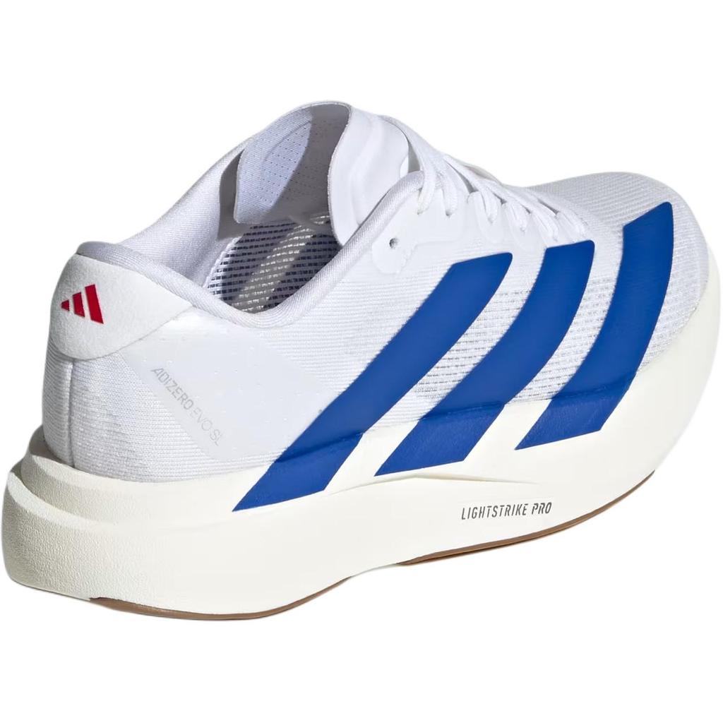 Adidas Adizero Evo Sl Comfortable Sports Low-Top Kids Running Shoes Unisex sneaker White Blue KI8443