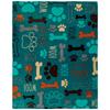 Grey Flannel Fleece Blanket and Throws for Sofa Winter Warm Bedding German Rottweiler Print Thin Quilts for Office Nap Blankets
