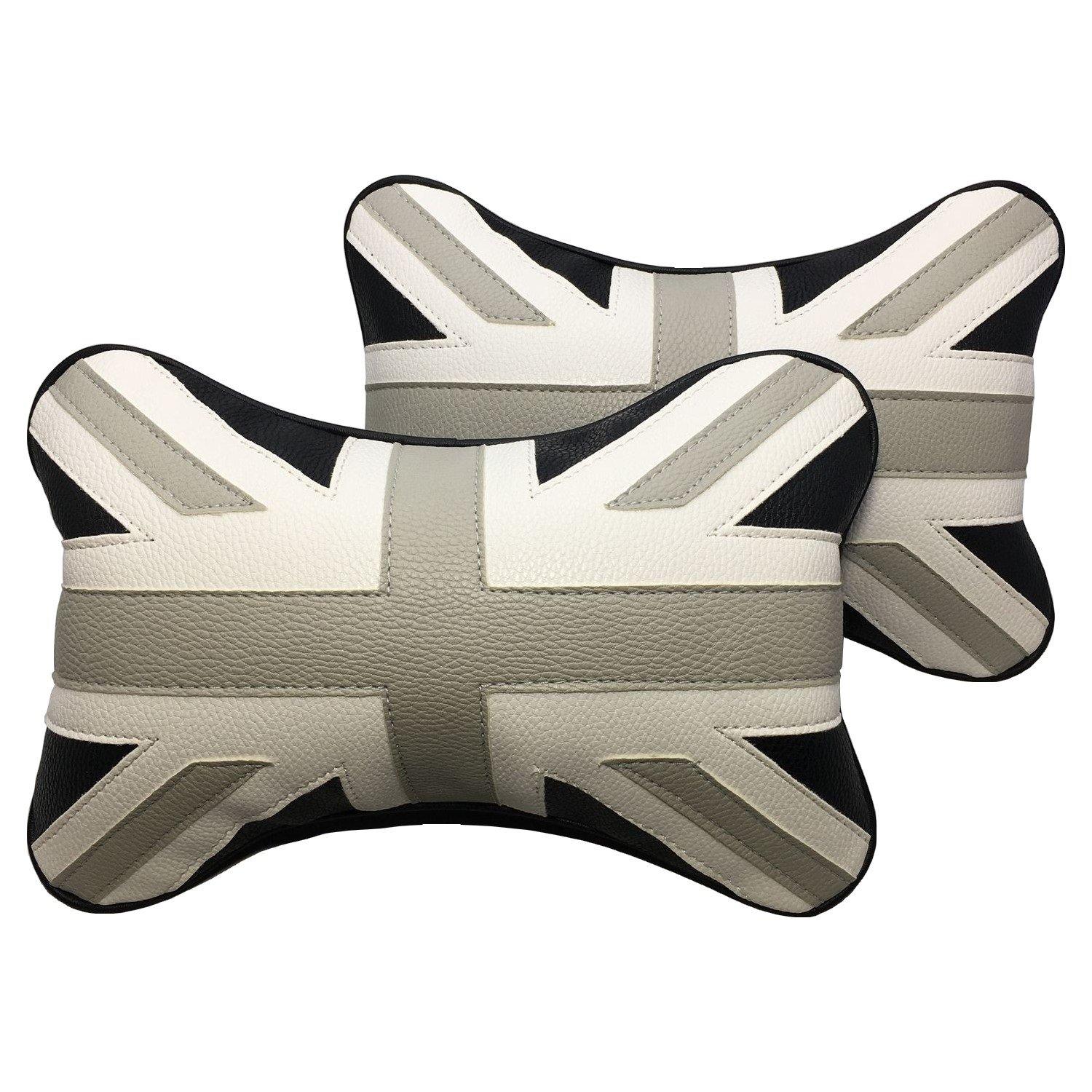 

SKYBELL Neck Set of for Mini and Neck Leather Convenient Item Pads, 2, Cooper, BMW, MINI, Accessories, Pillow, Cushion, (Blackjack)