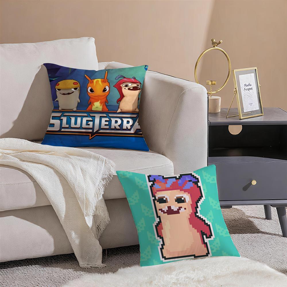 Classic Anime SSlugterra Cushion Cover Pillowcase Short Plush Invisible zipper Room Sofa Cushion Cover
