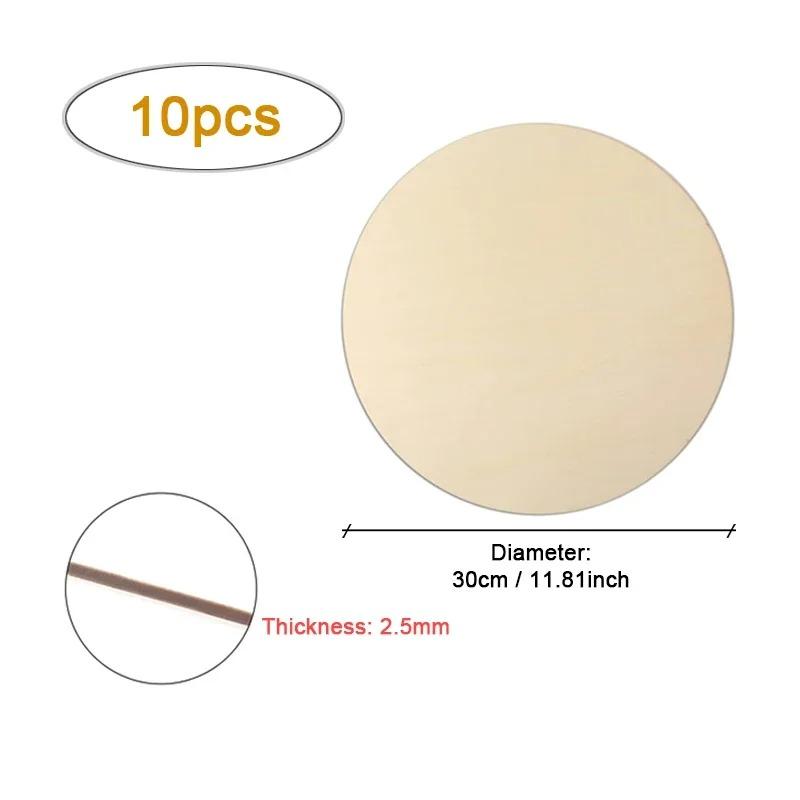 15-30cm Unfinished Blank Wooden Rounds Slice Wooden Cutouts for DIY Crafts, Door Hanger, Sign, Wood Buring, Painting, Christmas