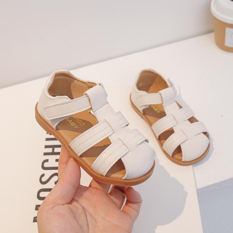 Fashion Girls Shoes Summer New Kids Sandals Soft Soled Boy Shoe Anti Slip Child Beach Shoes Comfor Baby Shoe Simple Girl Sandals