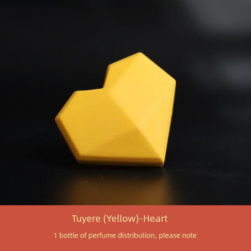 

INS Automobile Aromatherapy Auto Perfume Air Outlet Decoration Decoration Long-Lasting Light Perfume Car Fragrant Stone Trendy Slogan Love-Yellow