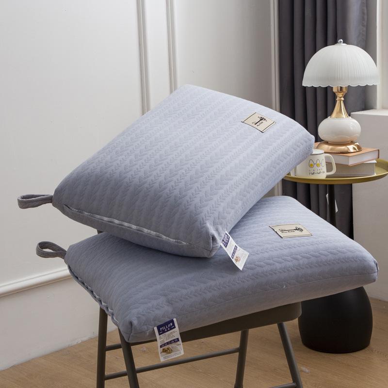 High Elasticity Cervical Support Cotton Pillow - Anti-Collapse Design for Home and Hotel Use, Enhances Sleep Quality
