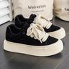 Men Thick Sole Low Top Soft Sole Casual Athletic Skate Sneakers