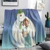 1PC The Snowman Print Flannel Blanket, High quality All Seasons, Home Decor, Warmth and Comfort, Perfect for Christmas Gifts
