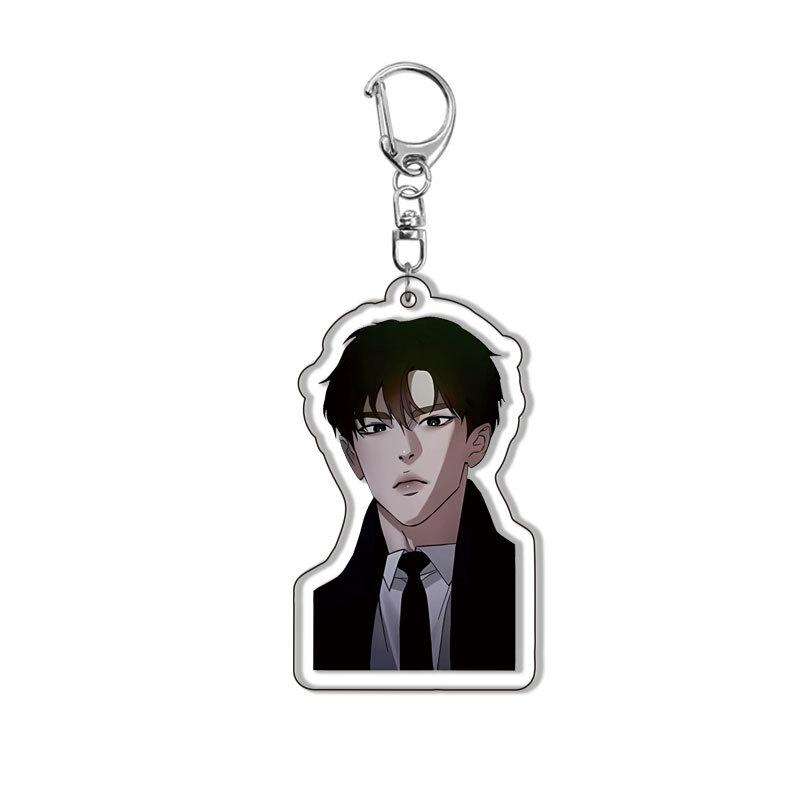 Cartoon Anime Anastasia Acrylic Keychain Fashion Students Y2K Cartoon Charm Backpack Keyring Jewelry Accessories Gift for Friend