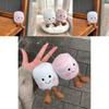 Adorable Soft And Creative Two-tone Marshmallow Plush Keychain Doll For Couples