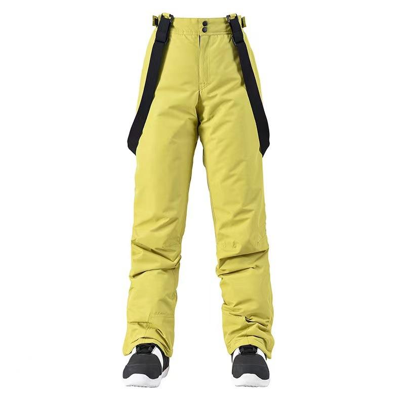 Winter Men Women Ski Pants Thick Warm Skiing Pants Windproof Suspender Trousers Snow Snowboard Pants