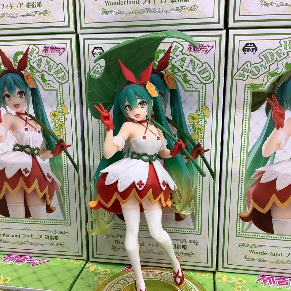 20cm Neue Blumenfee Hatsune Miku Figur grünes Blatt Daumeschingel Königliche Hoheit Prinzessin MIKU süße Anime Figur Geschenkpuppe